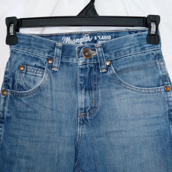 Wrangler Retro Relaxed Bootcut Jeans Boys Size 10 Slim Fit Distressed - Picture 3 of 10
